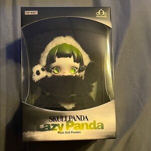 Skullpanda Lazy Panda Plush Doll Pendant